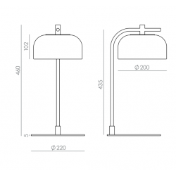 STALINIS LED ŠVIESTUVAS IPON 10W AUKSO SPALVOS | SKAIDRUS internetu