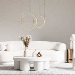 PAKABINAMAS LED ŠVIESTUVAS CHOLET L110 34W AUKSO SPALVOS kaina