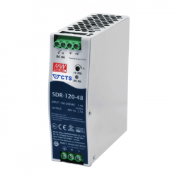 IMPULSINIS MAITINIMO ŠALTINIS TVIRTINAMAS ANT DIN BĖGIO 120W 48V