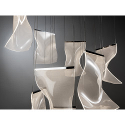 PAKABINAMAS LED ŠVIESTUVAS VELOS 63W CHROMO SPALVOS skubiai