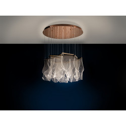 PAKABINAMAS LED ŠVIESTUVAS VELOS 33W ROŽINIO AUKSO SPALVOS