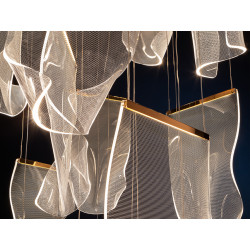 PAKABINAMAS LED ŠVIESTUVAS VELOS 33W ROŽINIO AUKSO SPALVOS pigiau