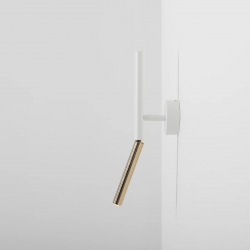 SIENINIS ŠVIESTUVAS STICK BALTAS | AUKSO SPALVOS kaina