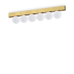 Lubinis LED šviestuvas PING PONG PL6 18W žalvario spalvos