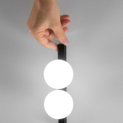 Lubinis LED šviestuvas PING PONG PL6 18W juodas kaina