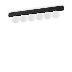 Lubinis LED šviestuvas PING PONG PL6 18W juodas