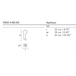SIENINIS ŠVIESTUVAS VISIO A M2 DX 5,5W pigiau