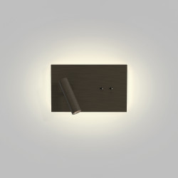 SIENINIS LED ŠVIESTUVAS EDGE READER MINI 8,7W BRONZOS SPALVOS