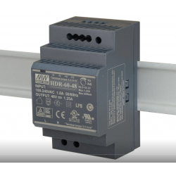 IMPULSINIS MAITINIMO ŠALTINIS TVIRTINAMAS ANT DIN BĖGIO 60W 48V