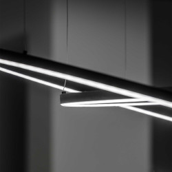 Pakabinamas LED šviestuvas ORACLE SLIM 87W 3000K D150 JUODAS internetu