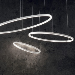 Pakabinamas LED šviestuvas ORACLE SLIM 76W 3000K D150 baltas DALI/PUSh
