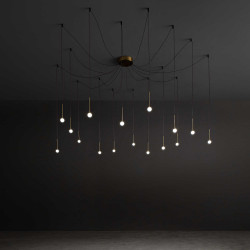 Pakabinamas LED šviestuvas LUCCIOLA SP16 16W juodas kaina