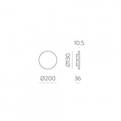 SIENINIS LED ŠVIESTUVAS COMBO 10W 2700-3000K D20 AUKSO SPALVOS kaina