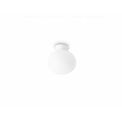 Lubinis šviestuvas COTTON PL1 D13 baltas