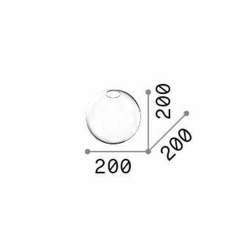 Gaubtas šviestuvui RUBBER D20 skaidrus kaina