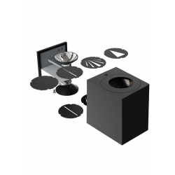 SIENINIS LED ŠVIESTUVAS CANTO KUBI 2 10,6W juodas internetu