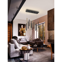 PAKABINAMAS LED ŠVIESTUVAS VARAS 14 70W H140 JUODAS | AUKSO SPALVOS internetu
