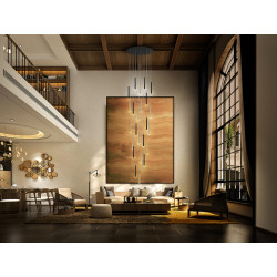 PAKABINAMAS LED ŠVIESTUVAS VARAS 25 125W H00 JUODAS | AUKSO SPALVOS pigiau
