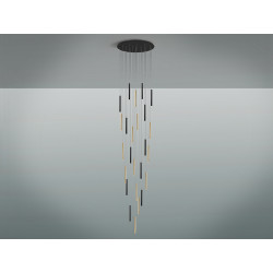 PAKABINAMAS LED ŠVIESTUVAS VARAS 25 125W H00 JUODAS | AUKSO SPALVOS