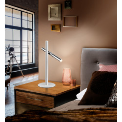 STALINIS LED ŠVIESTUVAS VARAS 10W BALTAS | CHROMO SPALVOS kaina
