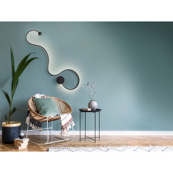 SIENINIS LED ŠVIESTUVAS GRAFOS L94 19,5W JUODAS pigiau