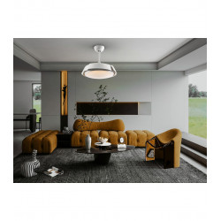 LUBINIS LED ŠVIESTUVAS ENZO SU VENTILIATORIUMI 36W CCT BALTAS pristatymas