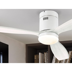 LUBINIS LED ŠVIESTUVAS SIROCO SU VENTILIATORIUMI 24W CCT BALTAS internetu