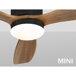 LUBINIS LED ŠVIESTUVAS SIROCO MINI SU VENTILIATORIUMI 24W CCT RUDAS | JUODAS internetu