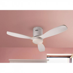 LUBINIS LED ŠVIESTUVAS SIROCO MINI SU VENTILIATORIUMI 24W CCT BALTAS kaina