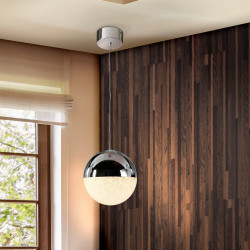 PAKABINAMAS LED ŠVIESTUVAS SPHERE D20 9,6W CHROMO SPALVOS skubiai
