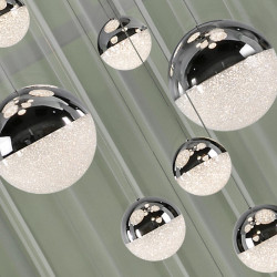 PAKABINAMAS LED ŠVIESTUVAS SPHERE D83 147,6W CHROMO SPALVOS kaina