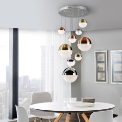 PAKABINAMAS LED ŠVIESTUVAS SPHERE D50 54W ŽALVARIO | VARIO | CHROMO SPALVOS pigiau
