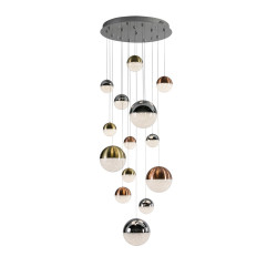 PAKABINAMAS LED ŠVIESTUVAS SPHERE D60 78,6W ŽALVARIO | VARIO | CHROMO SPALVOS