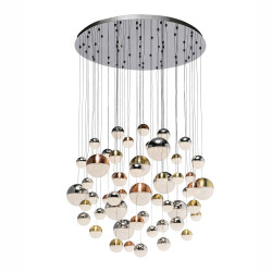 PAKABINAMAS LED ŠVIESTUVAS SPHERE D140 288W ŽALVARIO | VARIO | CHROMO SPALVOS