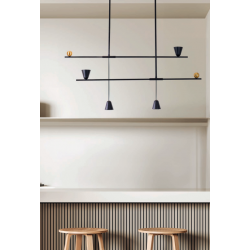 PAKABINAMAS LED ŠVIESTUVAS SPOLETO L97,6 25W JUODAS kaina