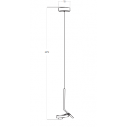PAKABINAMAS LED ŠVIESTUVAS ISEO 7W JUODAS pigiau
