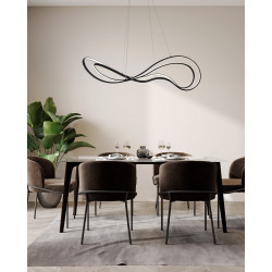 PAKABINAMAS LED ŠVIESTUVAS TWIST L115 60W JUODAS kaina