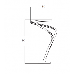 STALINIS LED ŠVIESTUVAS TWIST 18W JUODAS kaina