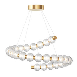 Pakabinamas LED šviestuvas AMULET 40W aukso spalvos