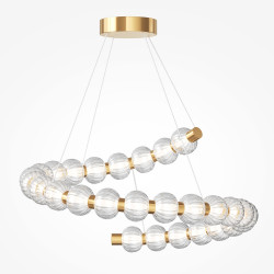 Pakabinamas LED šviestuvas AMULET 40W aukso spalvos kaina