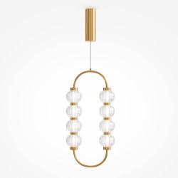 Pakabinamas LED šviestuvas AMULET 16W aukso spalvos kaina