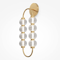 Sieninis LED šviestuvas AMULET 16W aukso spalvos pigiau