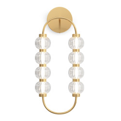 Sieninis LED šviestuvas AMULET 16W aukso spalvos
