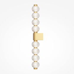 Sieninis LED šviestuvas AMULET 19W aukso spalvos kaina