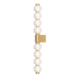 Sieninis LED šviestuvas AMULET 19W aukso spalvos