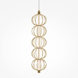 Pakabinamas LED šviestuvas GOLDEN CAGE 17W aukso spalvos kaina