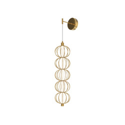 Sieninis LED šviestuvas GOLDEN CAGE 17W aukso spalvos