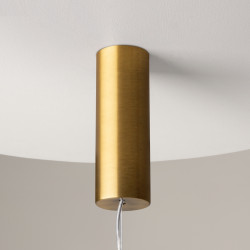 Pakabinamas LED šviestuvas COSMO 39W žalvario spalvos kaina