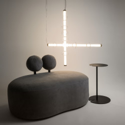Pakabinamas LED šviestuvas COSMO 39W juodas internetu