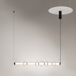 Pakabinamas LED šviestuvas COSMO 39W juodas pigiau
